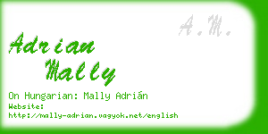 adrian mally business card
